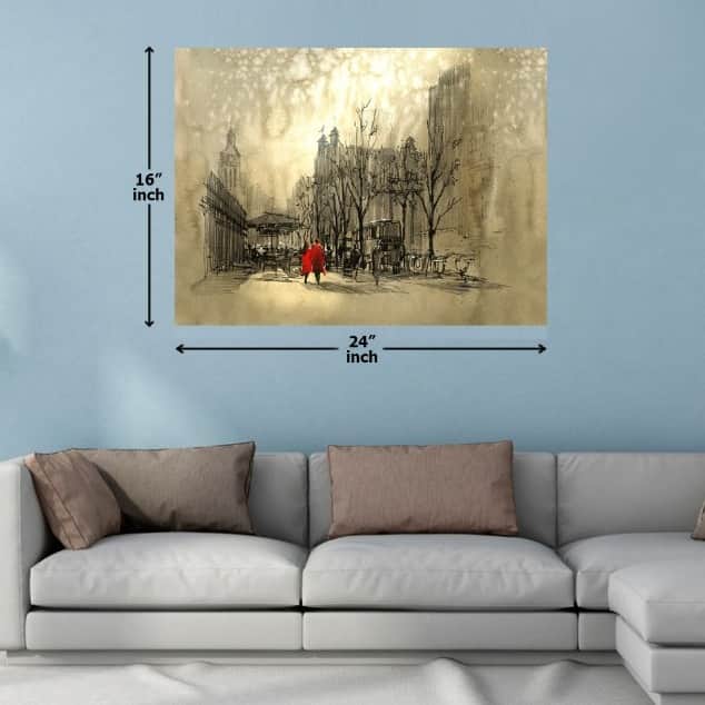 Old Times Abstract Digital Painting - top_view