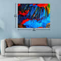Blue Color Strokes Digital painting - top_view