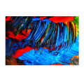 Blue Color Strokes Digital painting - rear_view