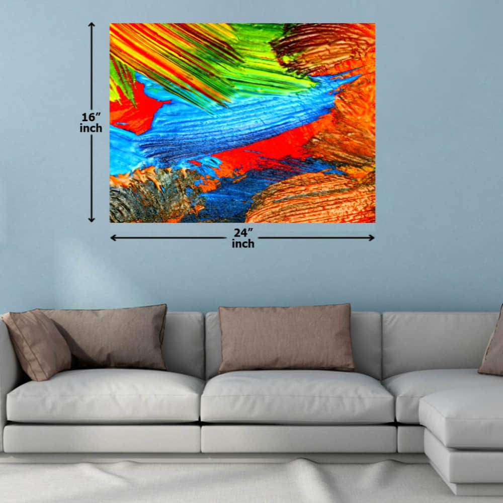 Mix Color Strokes Digital Painting - photo