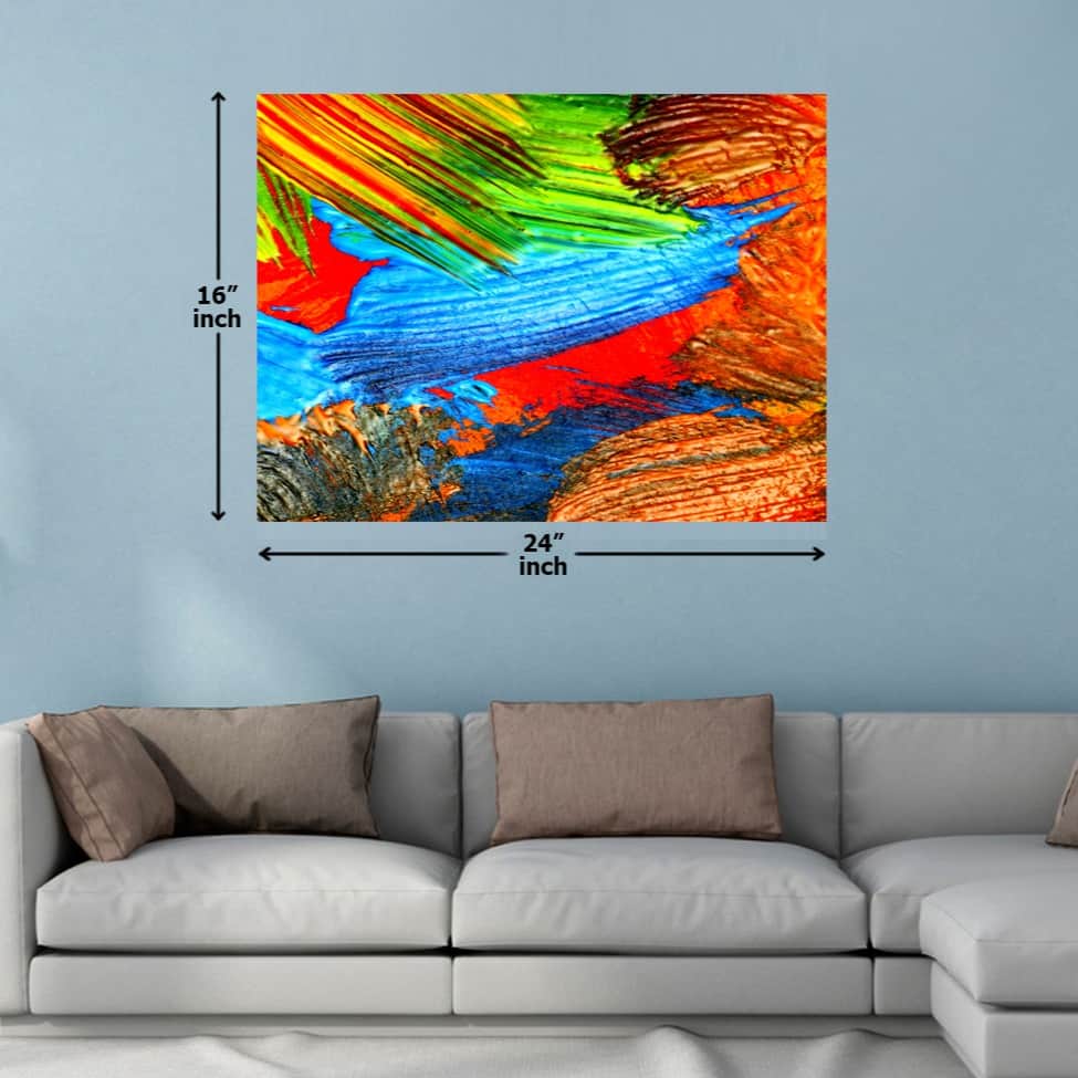 Mix Color Strokes Digital Painting - top_view
