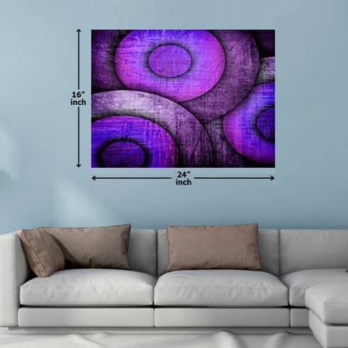 Purple Round Shades Digital Painting
