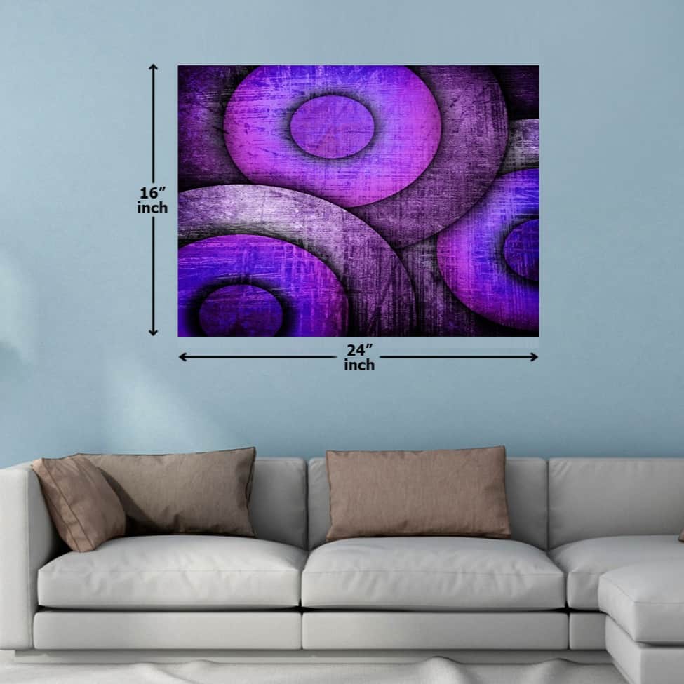 Purple Round Shades Digital Painting - top_view