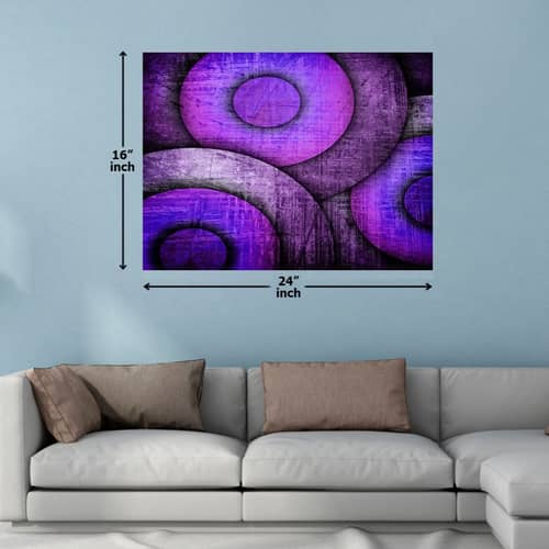 Purple Round Shades Digital Painting