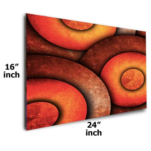 Orange Round Shades Digital Painting