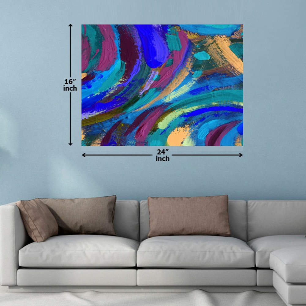 Blue Shading Color Strikes Digital Painting - photo