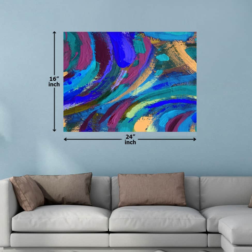 Blue Shading Color Strikes Digital Painting - top_view