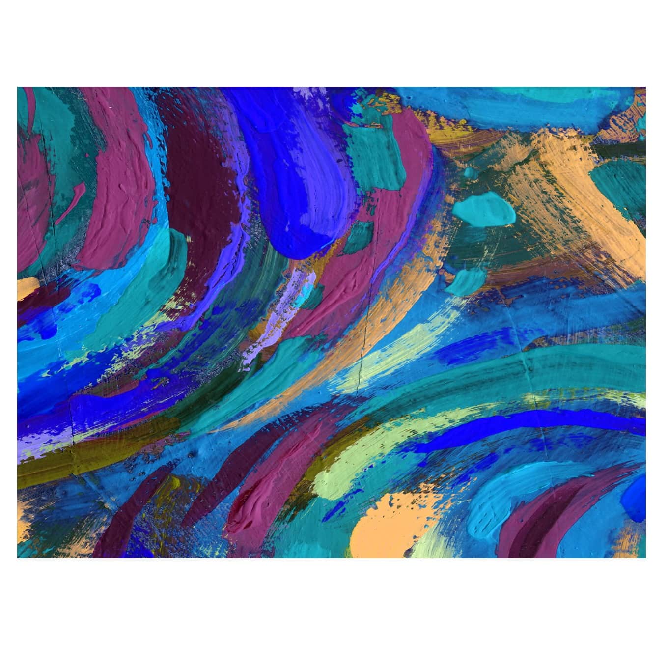 Blue Shading Color Strikes Digital Painting - rear_view