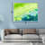 Flat Green Color Strokes Digital Painting - photo