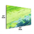 Flat Green Color Strokes Digital Painting - front_view