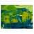 Green Blue Brush Stroke Digital Painting - rear_view