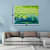 Bluish Green Side Stroke Digital Painting - photo