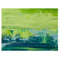 Bluish Green Side Stroke Digital Painting - rear_view
