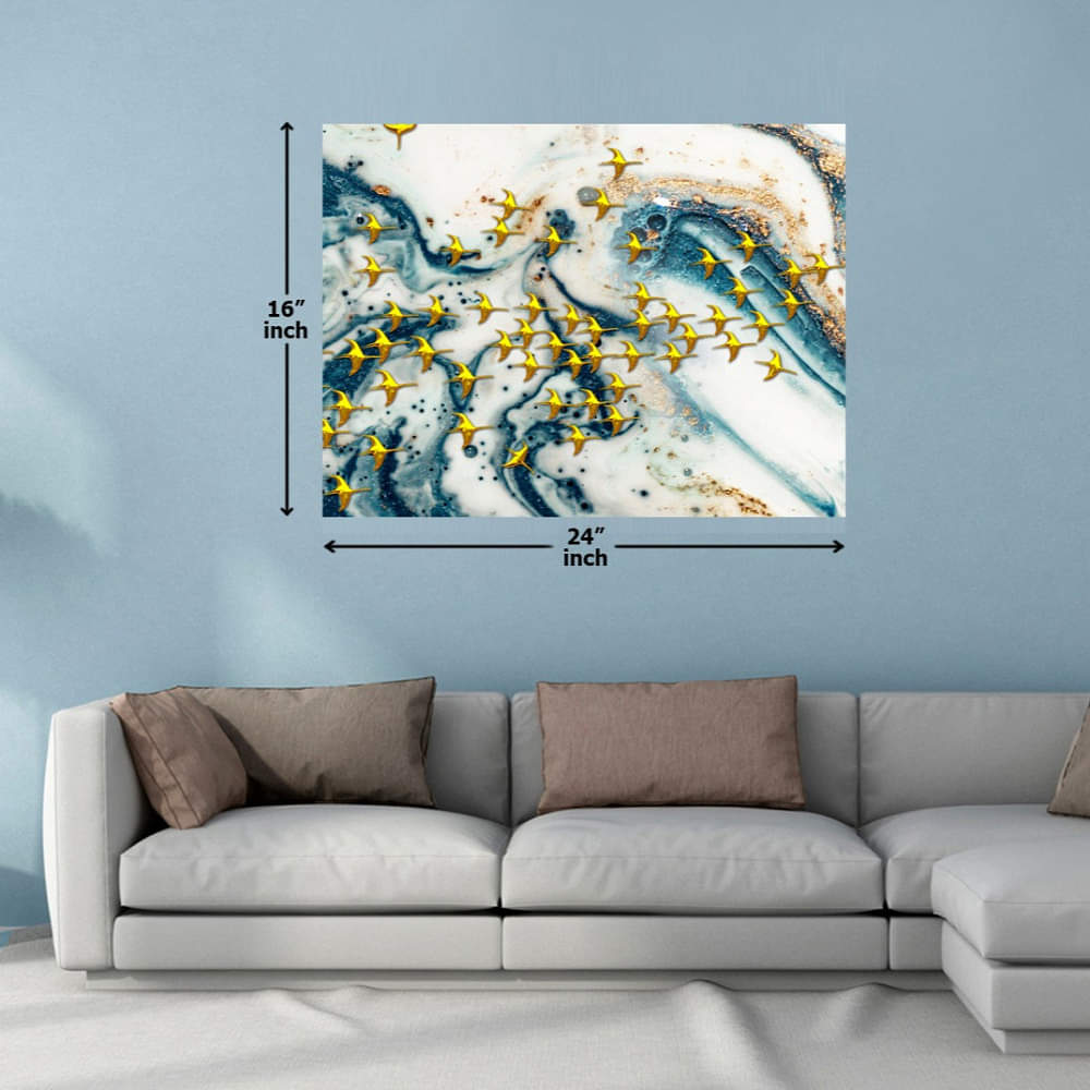 Blue White Spiral Digital Painting - photo