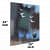 White Gulls abstract Digital Painting - front_view