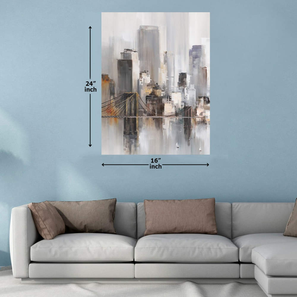 Cable Bridge Digital Painting - photo