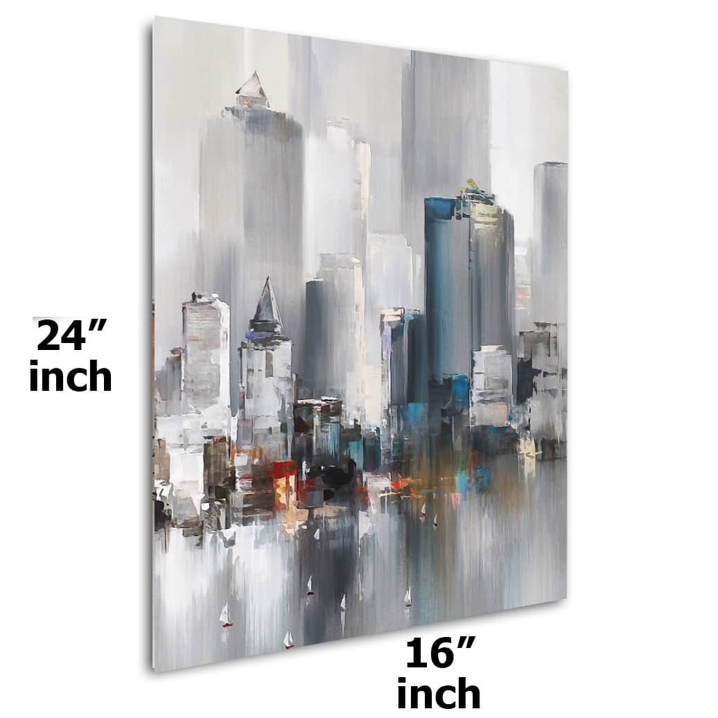 Modern City Digital  Wall Painting - front_view