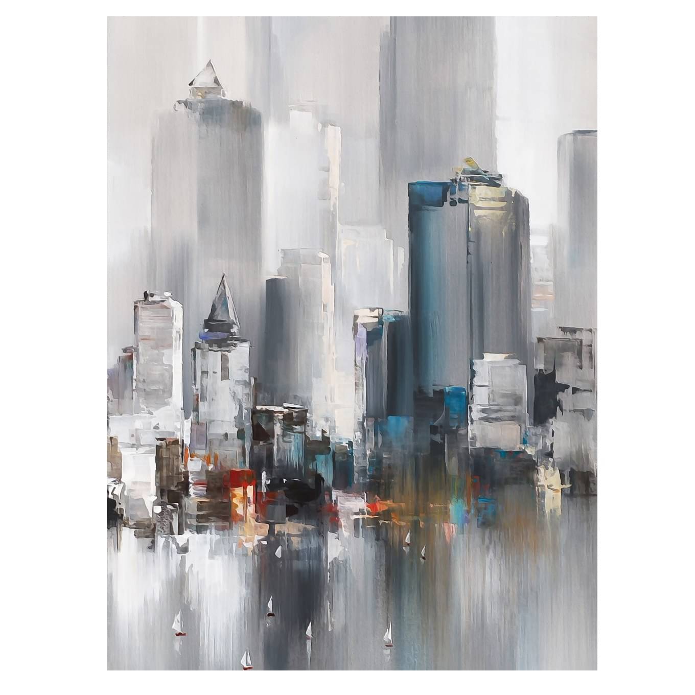 Modern City Digital  Wall Painting