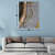 Grey Texture with Gold effect Digital Wall Painting - photo