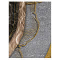Grey Texture with Gold effect Digital Wall Painting - rear_view