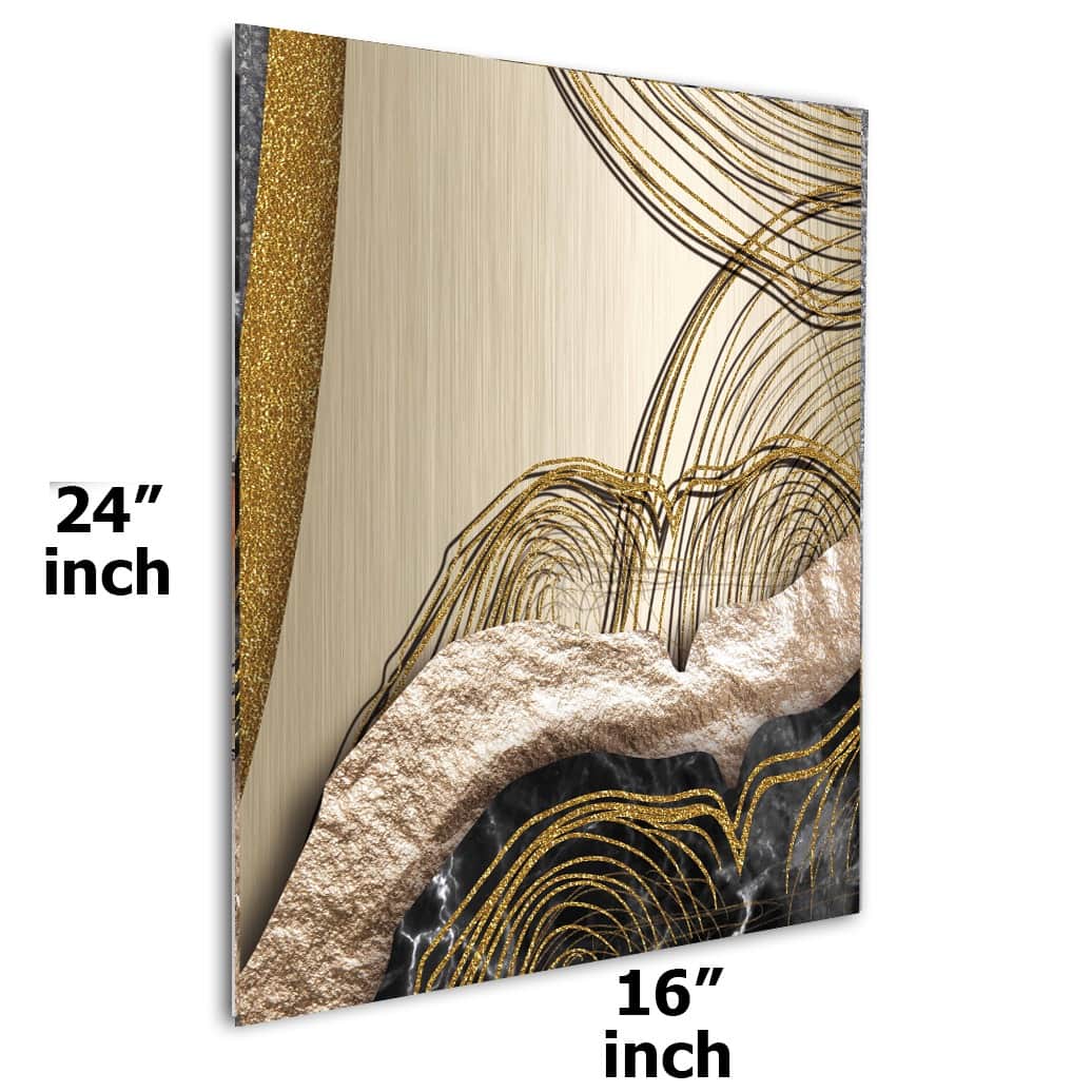 Golden Fine Art Digital Wall Painting - front_view