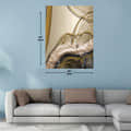 Golden Fine Art Digital Wall Painting - top_view