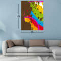 Freestyle 6 color Strokes Digital Wall Painting - top_view