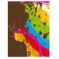 Freestyle 6 color Strokes Digital Wall Painting - rear_view