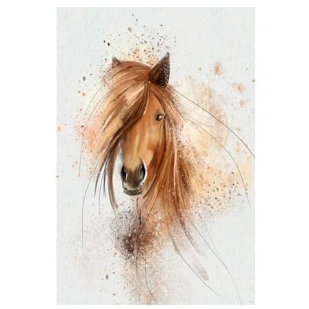Artistic Horse Digital Wall Painting