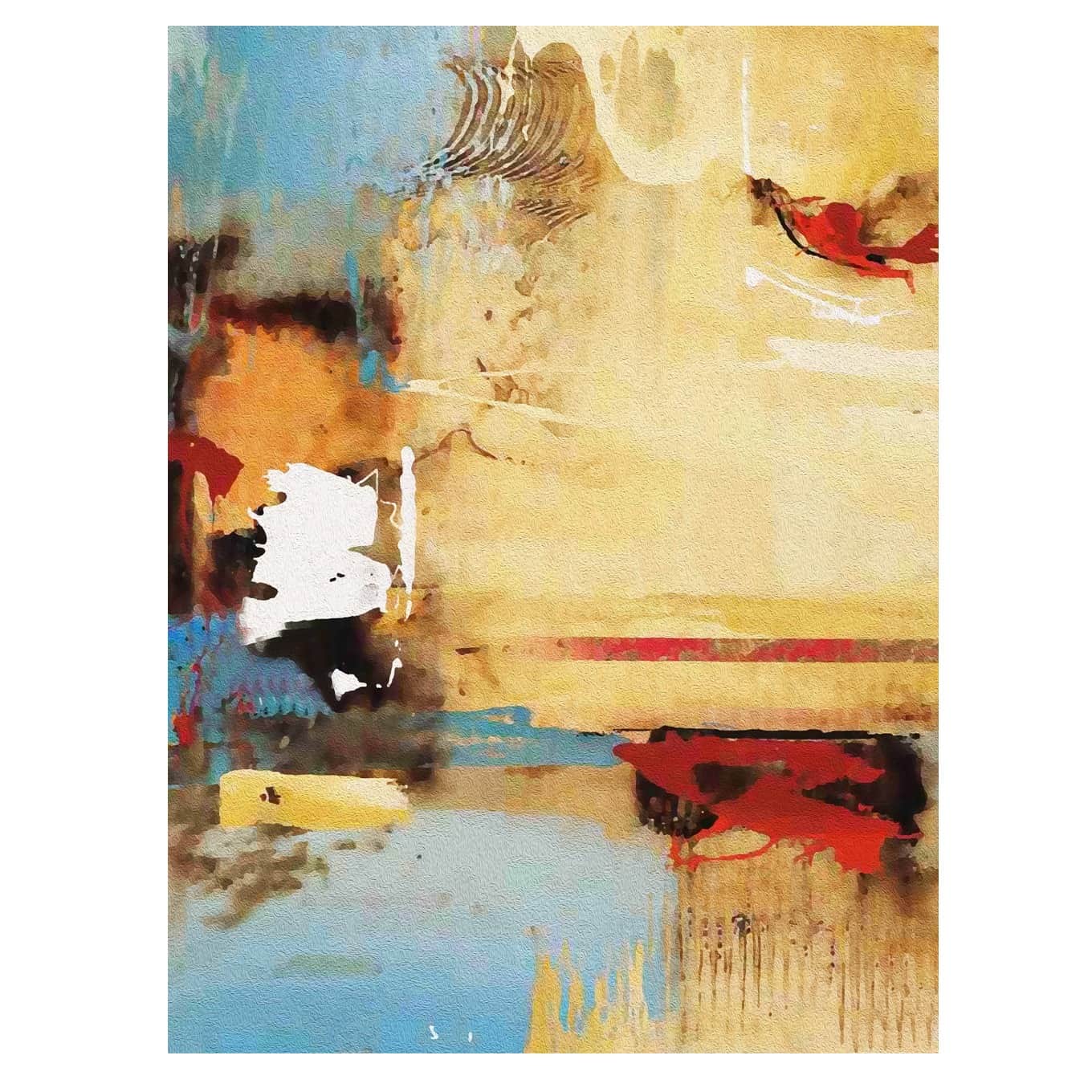 Freestyle Abstract Wall Painting - rear_view