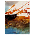 Freestyle Resin Art Digital Wall Painting - rear_view