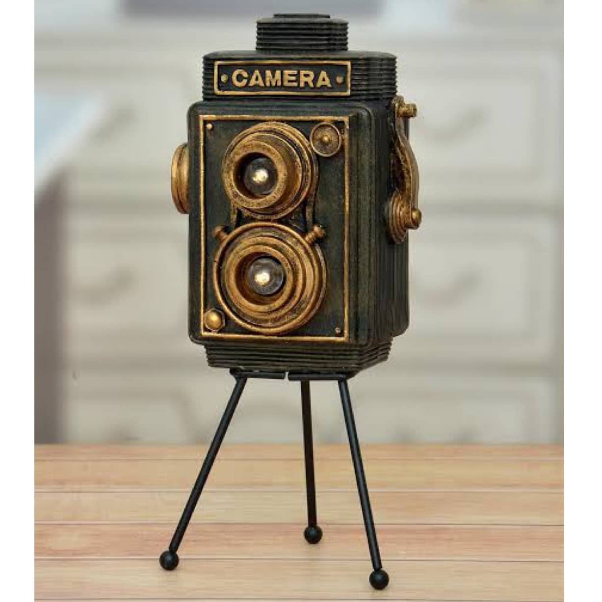 Vintage Tripod Camera Showpiece