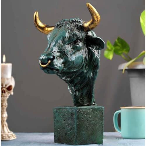 Bull Head Showpiece