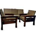 Wooden Sofa Set (3+2) - top_view