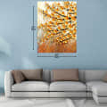 3D Effect Autumn Tree Digital Wall Painting - top_view