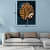 3D Golden Leaf Digital Wall Painting - top_view