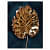 3D Golden Leaf Digital Wall Painting - rear_view