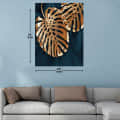 Golden Leaf Wall Painting - photo