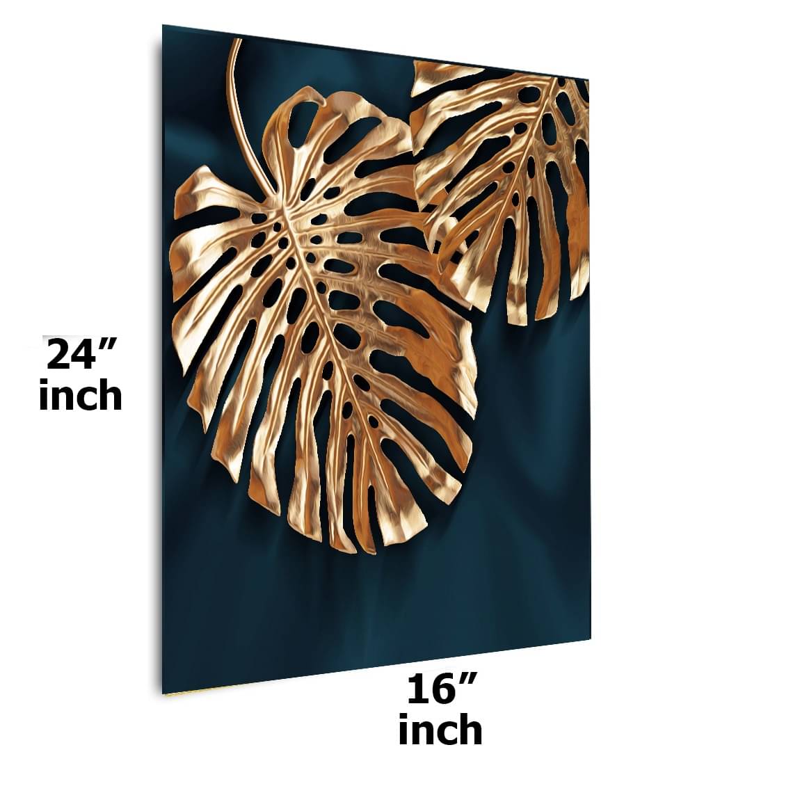 Golden Leaf Wall Painting