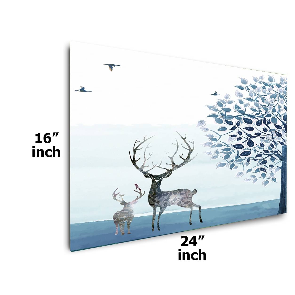 Winter Dear Digital Wall Painting