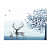 Winter Dear Digital Wall Painting - rear_view