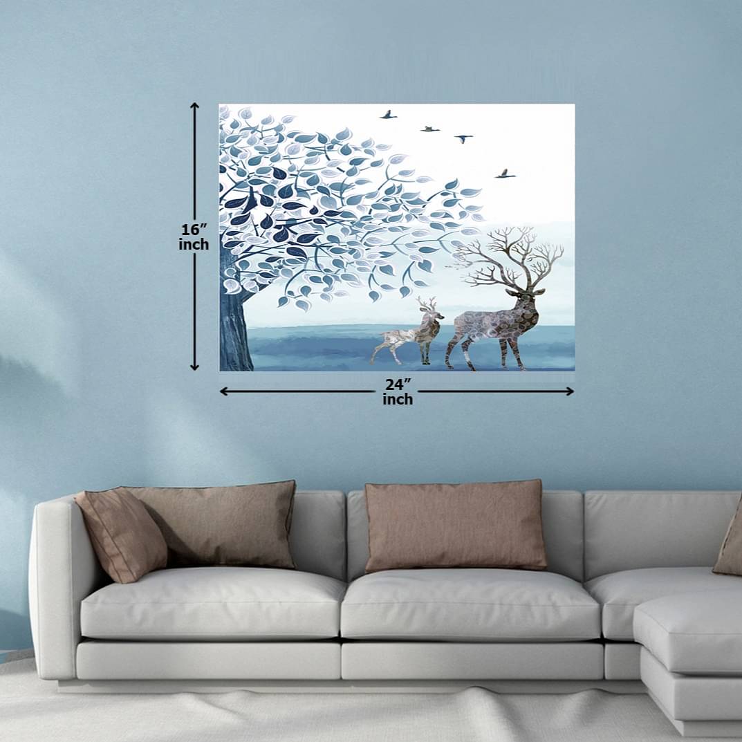 Winter Dear Wall Painting