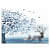 Winter Dear Wall Painting - rear_view