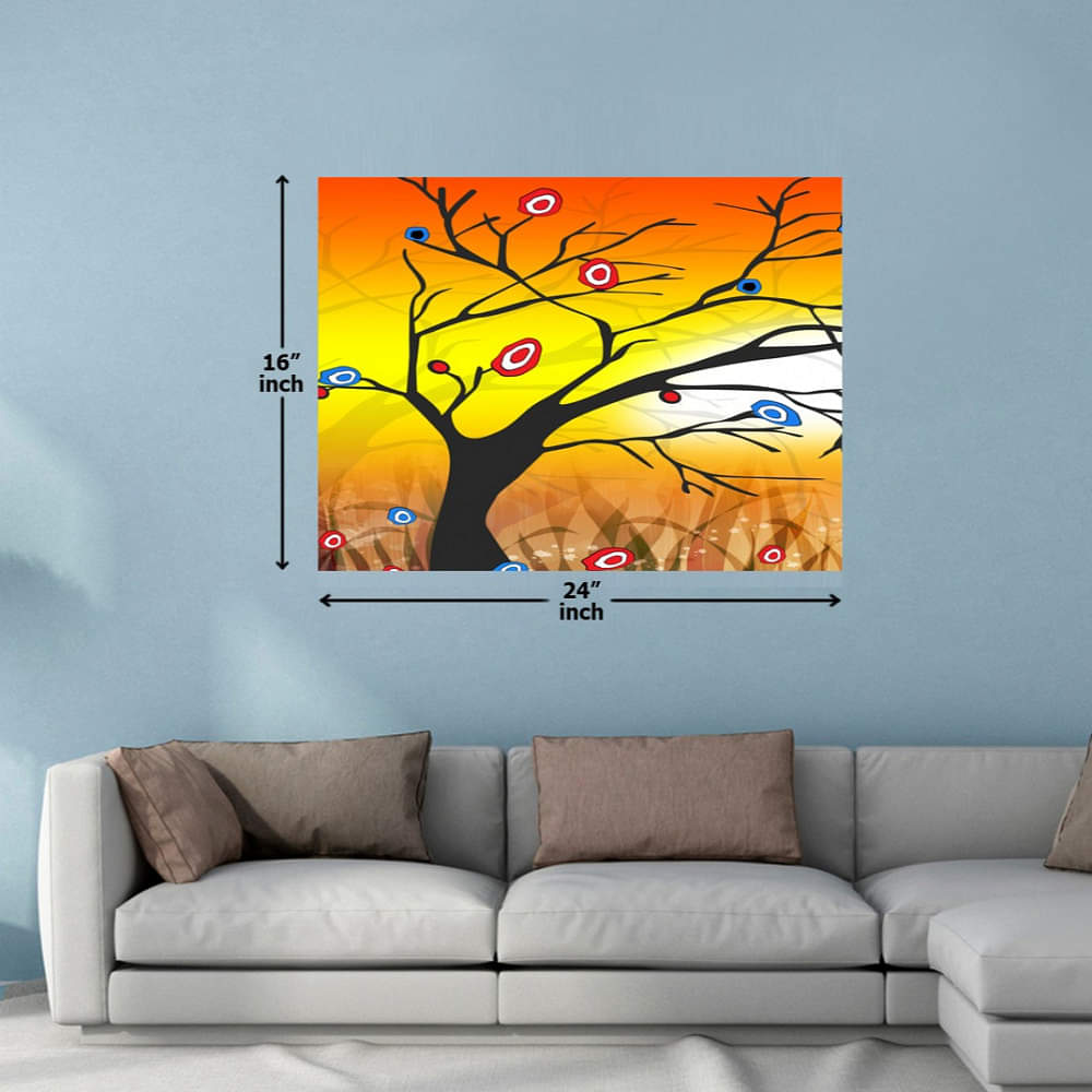 Goal Achieving tree Digital Wall Painting - photo