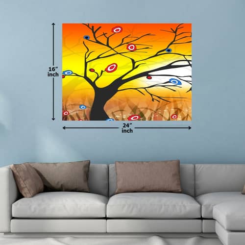 Goal Achieving tree Digital Wall Painting