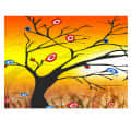 Goal Achieving tree Digital Wall Painting - rear_view