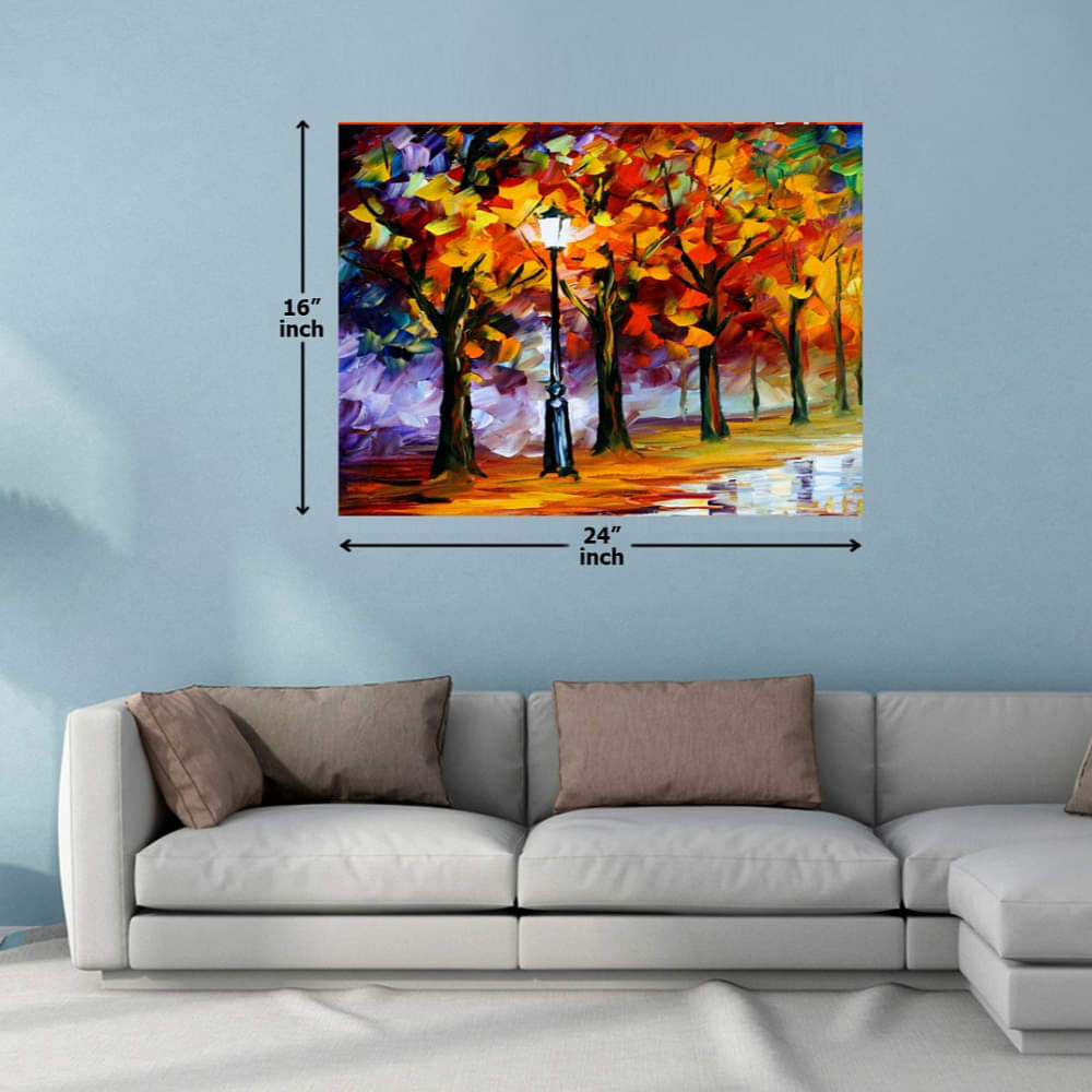 Abstract Seasonal Tree Digital Painting - photo