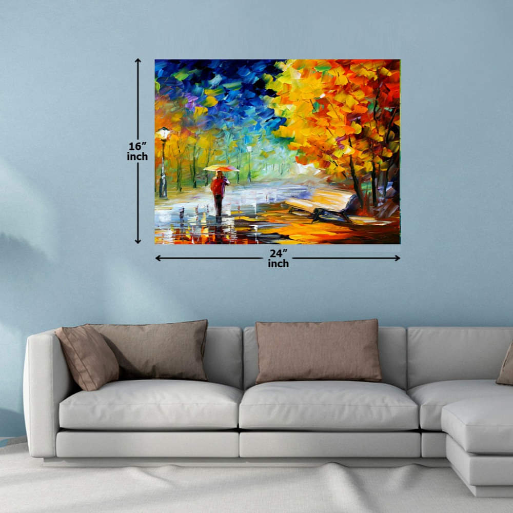 Abstract Tree Digital Wall Painting - photo
