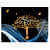 Gold Fortune Tree Digital Wall Painting - rear_view
