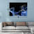 Blue Smokey Digital Wall Painting - photo